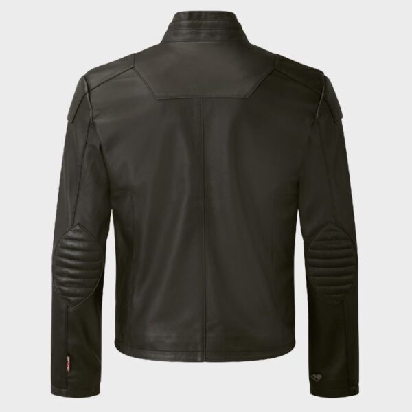 Cafe Racer Leather Jacket Black