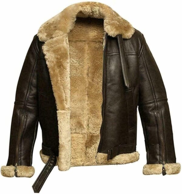 Men's Aviator Raf Flight Leather Jacket