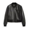 Classic Leather Bomber Jacket