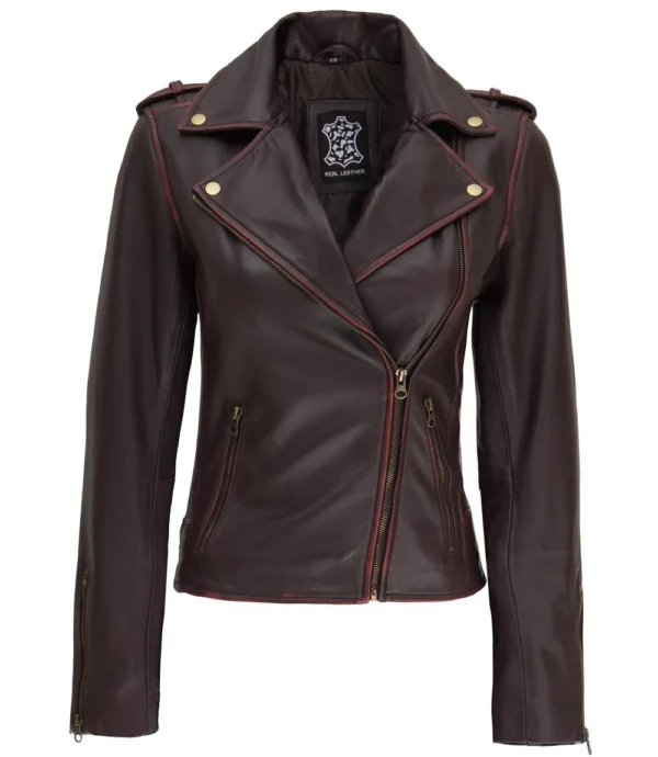 Womens Asymmetrical Moto Jacket