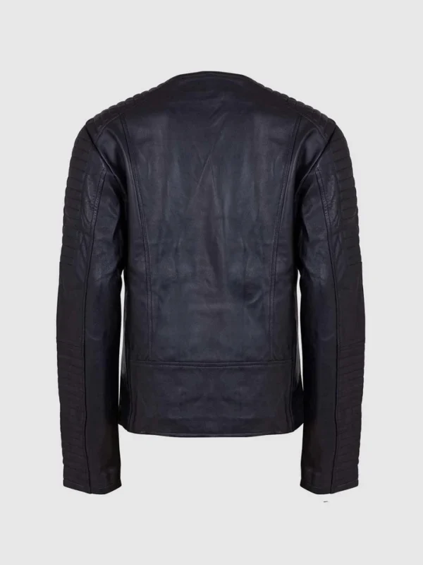 Womens Leather Quilted Jacket