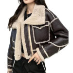 Women's Leather Cropped Jacket
