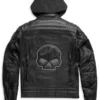 Motorcycle Black Cafe Racer Leather Jacket