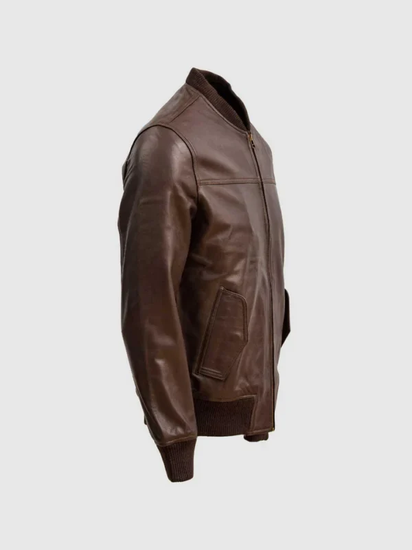 Men's Bomber Sheep Leather in Brown