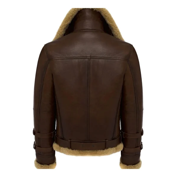 Mens RAF Douglas Aviator Shearling Bomber Jacket