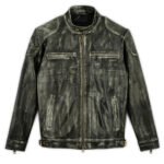 Charcoal Leather Jacket