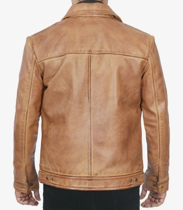 Vintage brown leather jacket