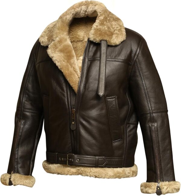 Men's Aviator Raf Flight Leather Jacket