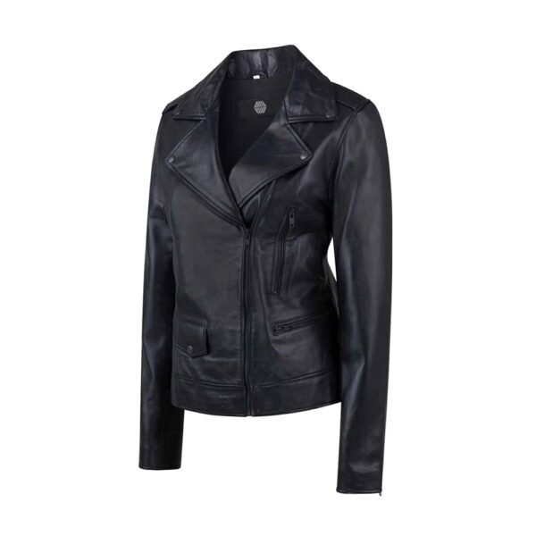 Women's Sheep Leather Biker Jacket