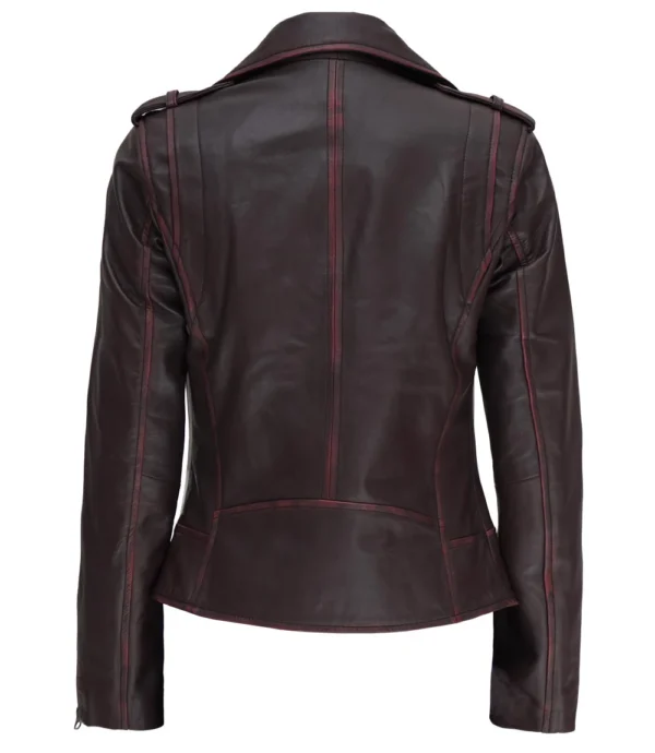 Classic asymmetrical biker jacket