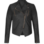 Black Flame Women's Biker Leather Jacket