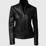 Womens Rider Black Leather Jacket