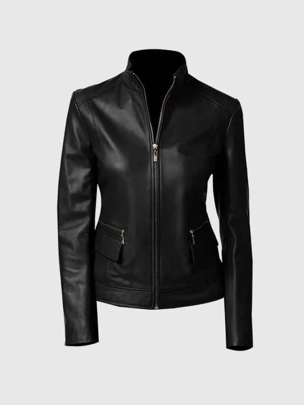 Womens Rider Black Leather Jacket