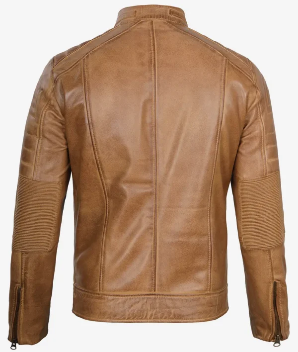 Men's café racer motorcycle jacket