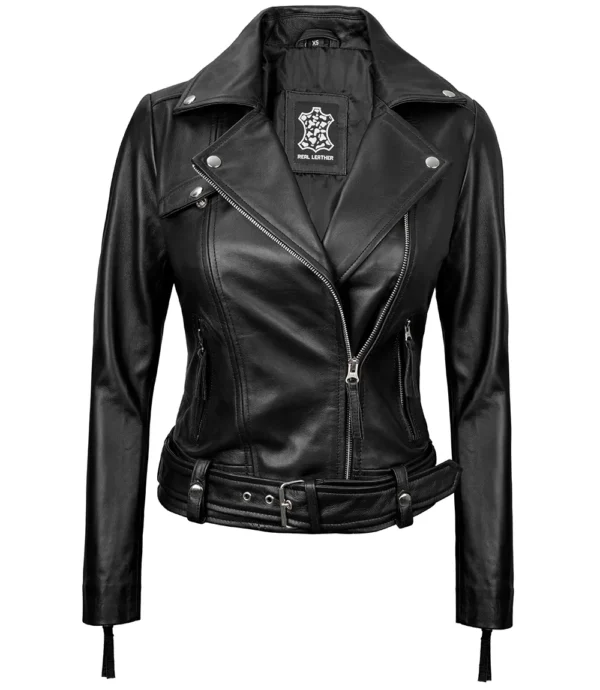 Black Leather Biker Jacket