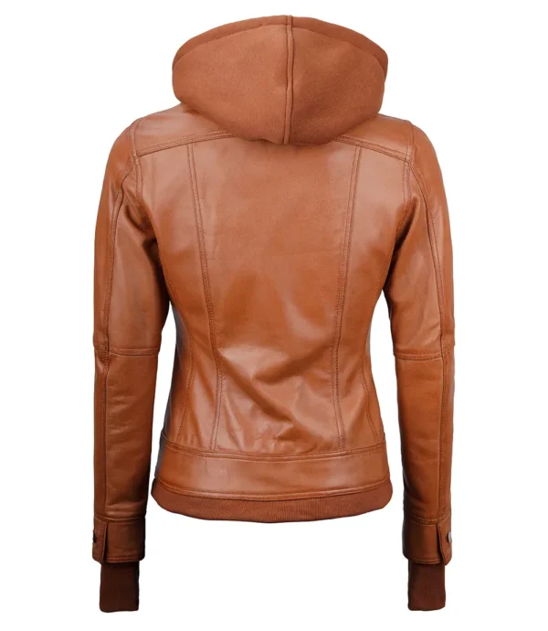 Womens waxed bomber jacket