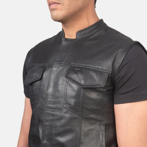 Atlas Moto men’s leather vest