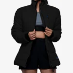 Womens Azaria Black Puffer Jacket – Insulated & Stylish