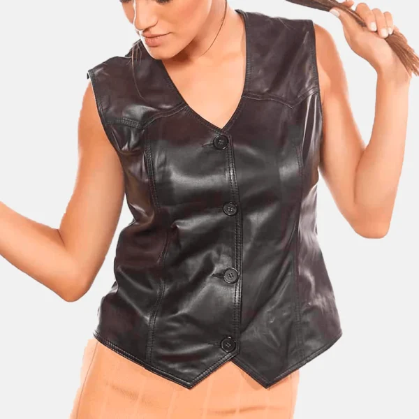 Womens Leather Vests