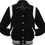 Black Wool White Leather