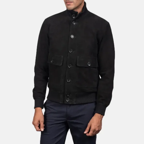 Black suede Eaton jacket