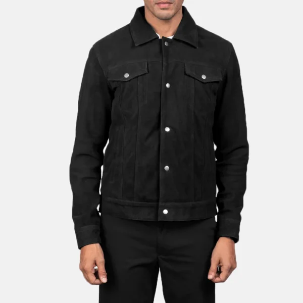 Black suede Stallon jacket