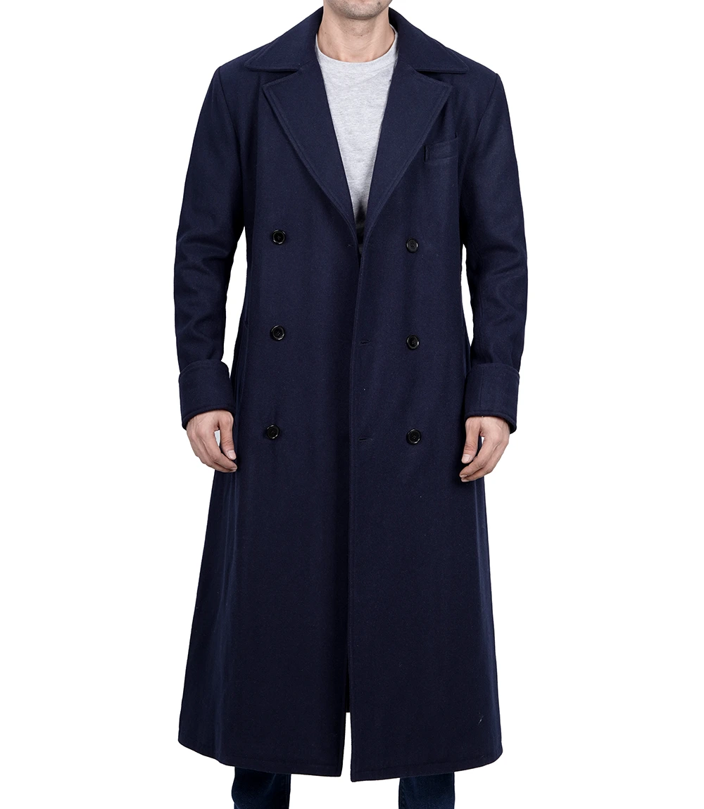 Long Wool Coat for Men