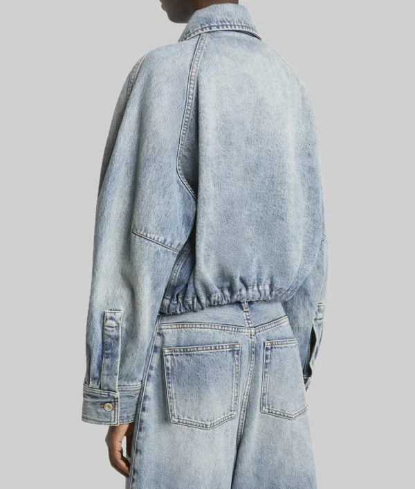 Blue denim jacket for women