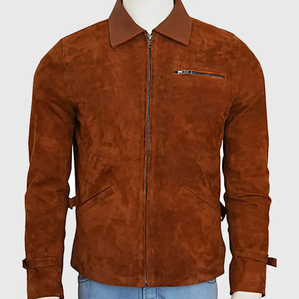 Men’s Brown Suede Jacket - Prime Leather