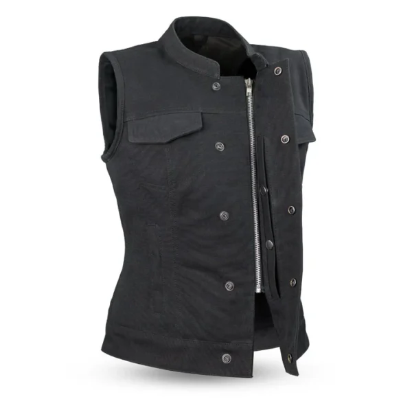 Women's Motorcycle Canvas Vest