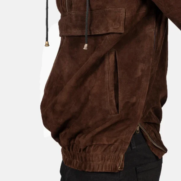 Casual suede pullover