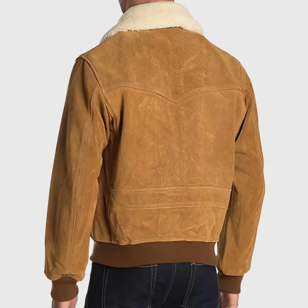 Classic Brown Suede G-1 Bomber for Men