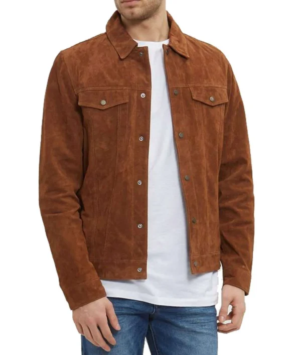 Mens Dicke Seude Leather Jacket