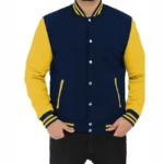 Baseball Navy Blue And Yellow Jacket