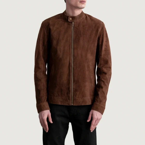 Classic biker jacket men