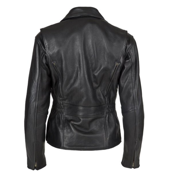 Classic leather moto jacket