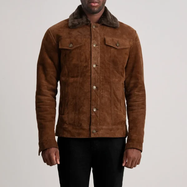 Classic shearling trucker jacket