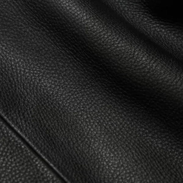 Durable leather coach jacket