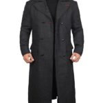 Detective Grey Long Trench Wool Coat