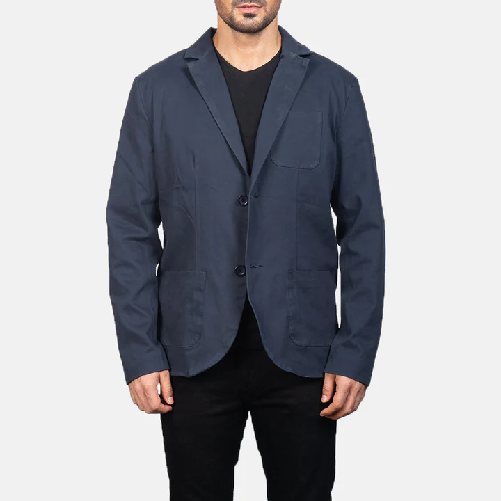 Elegant navy blue coat