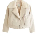 Women Faux Shearling Leather Jacket