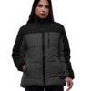 Ashley Black and Gray Puffer Jacket – Stylish Winter Outerwear