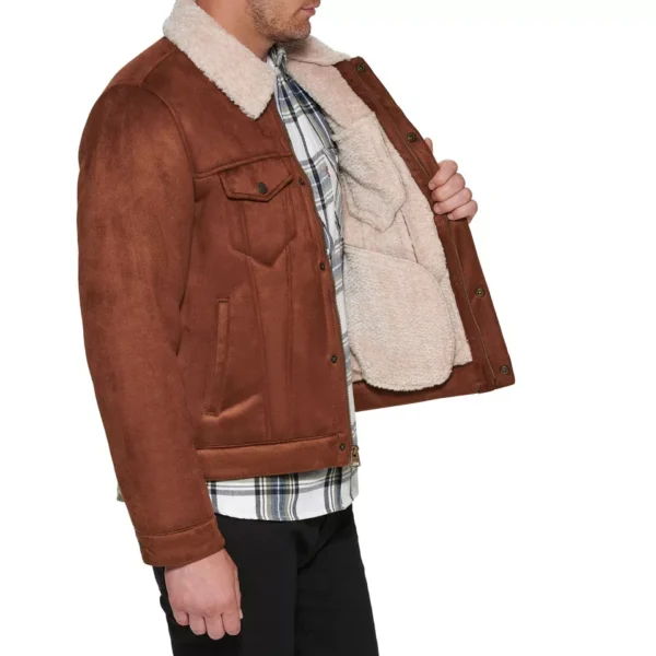 Jackson Brown Trucker Leather Jacket