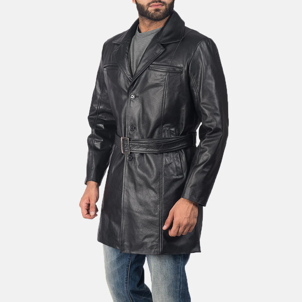 Men’s formal leather coat