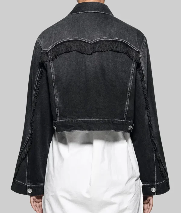 Kaitlin Olson cropped denim jacket