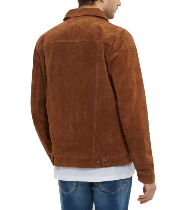 Mens Dicke Seude Leather Jacket