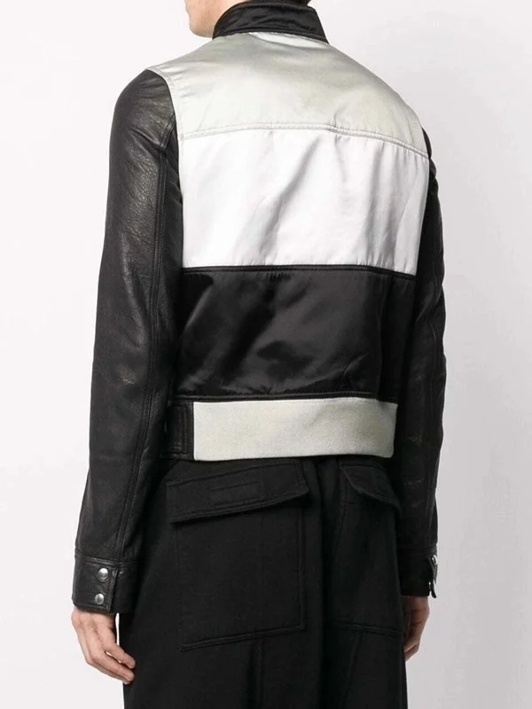 Mens Slim Fit Biker Leather Jacket