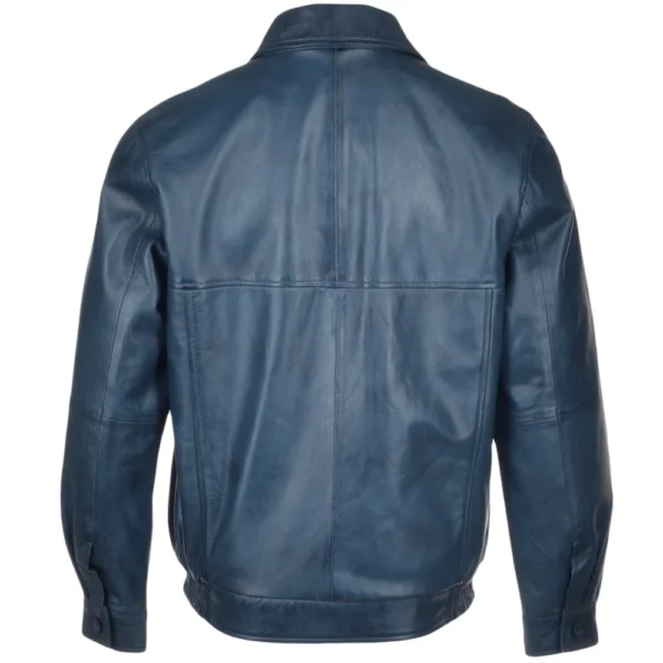 leather teal jacket