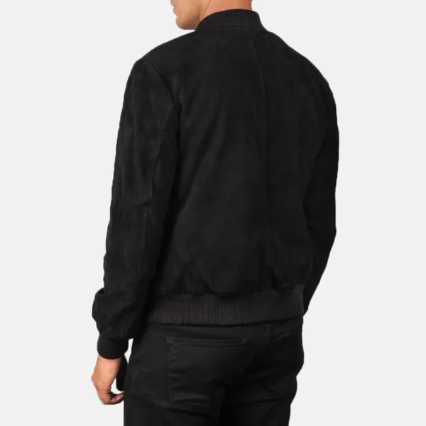 Men’s black suede outerwear