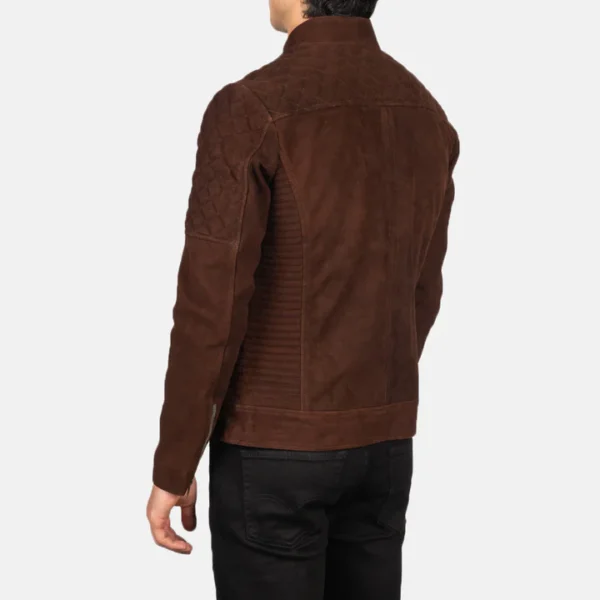Men’s brown moto jacket